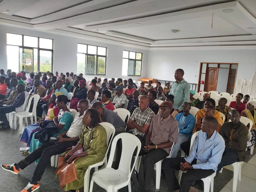 Training of cells and sectors land committees in Bugesera, Kamonyi, and Gasabo districts.